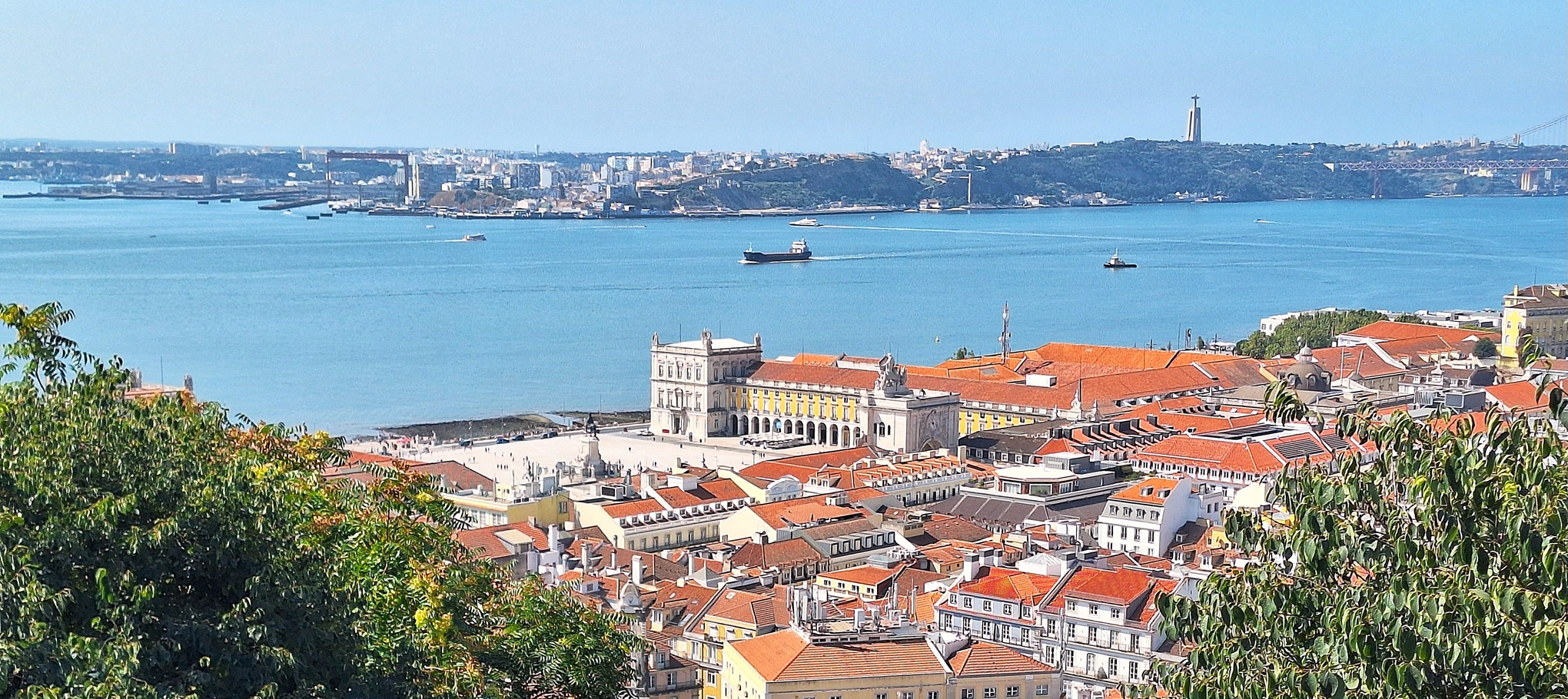 View over the city center of lisbon